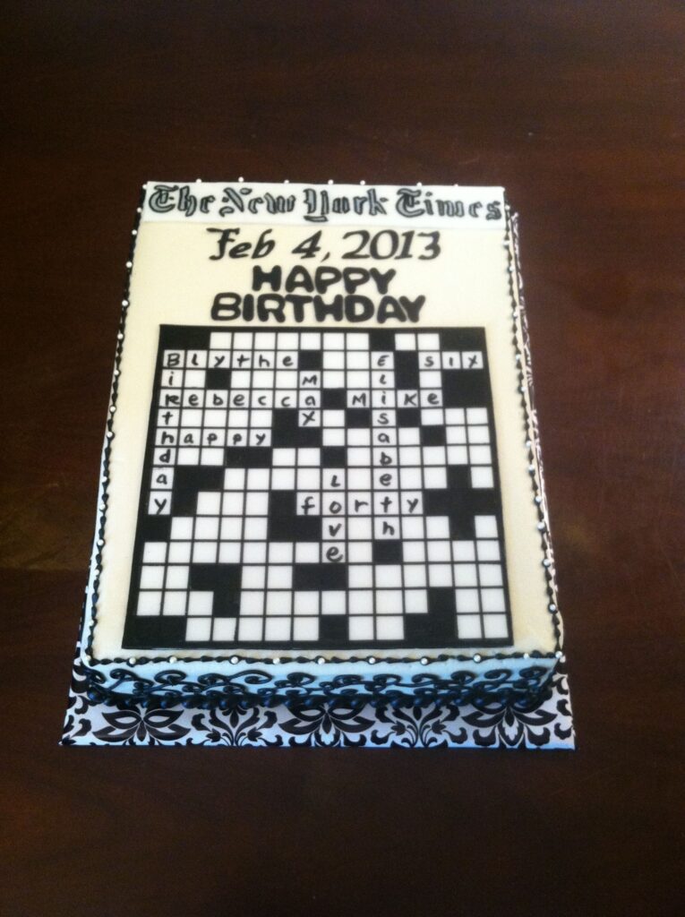 The New York Times Crossword Cake Crossword Cake Crossword 