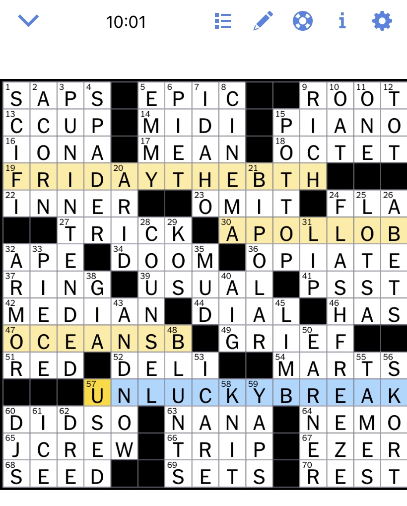 The New York Times Crossword Puzzle Solved Thursday s New York Times 