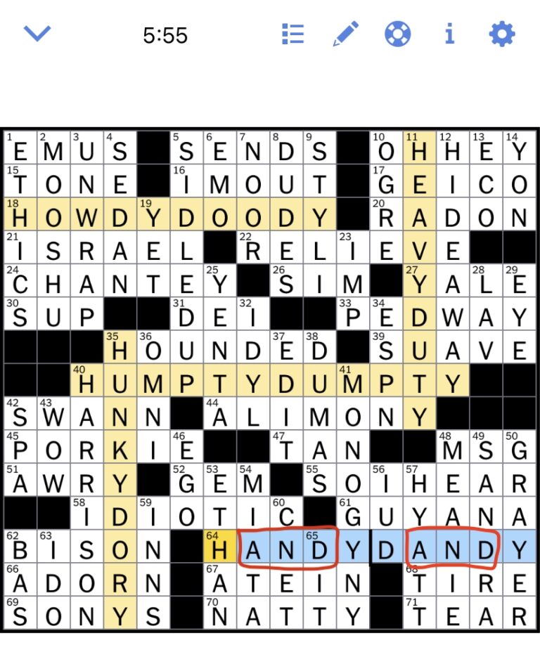 The New York Times Crossword Puzzle Solved Tuesday s New York Times 