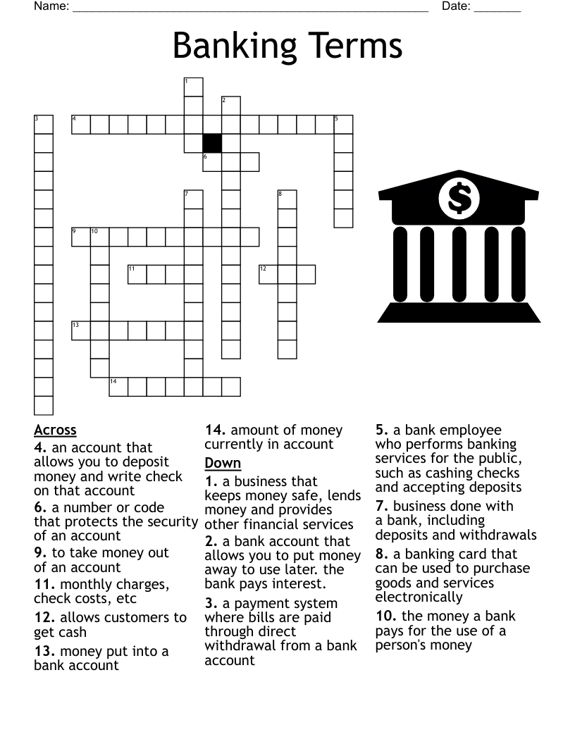 Uk Based Commercial Bank Crossword