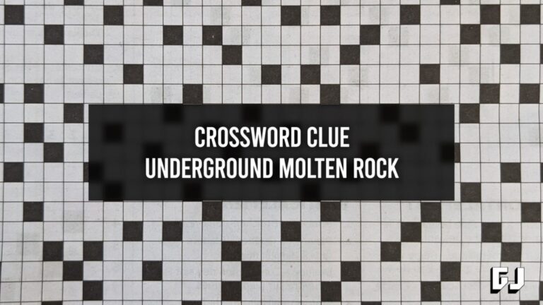 Underground Molten Rock Crossword Clue Gamer Journalist