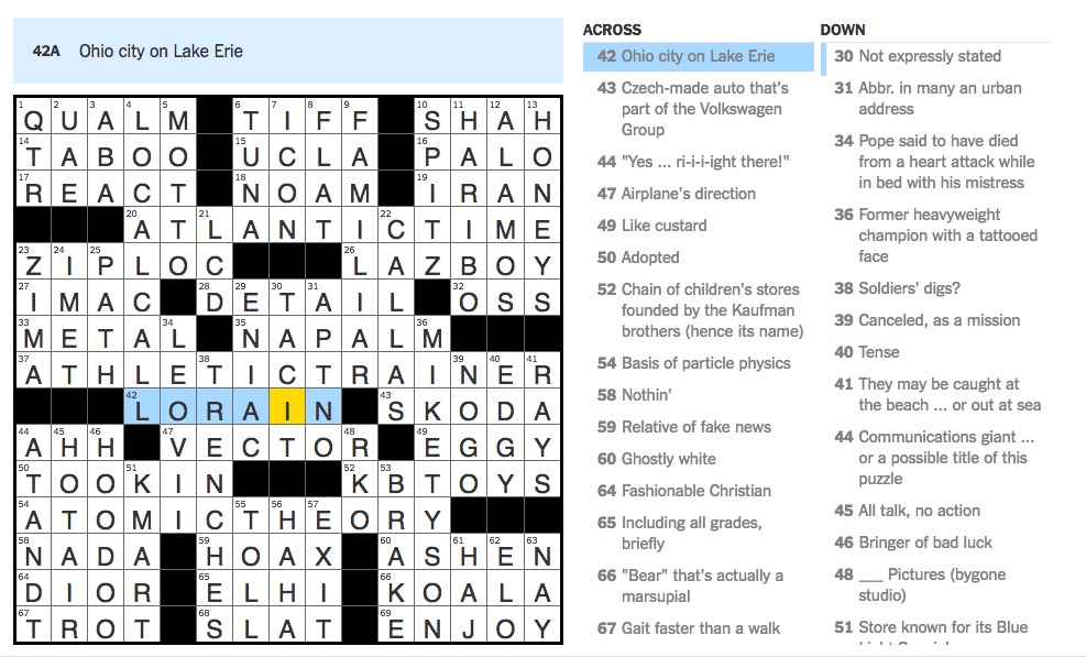 Understand Informally Nyt Crossword Prntbl concejomunicipaldechinu gov co