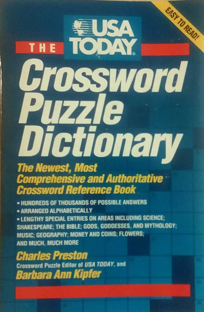 USA Today Crossword Puzzle Dictionary The Newest Most Comprehensive 