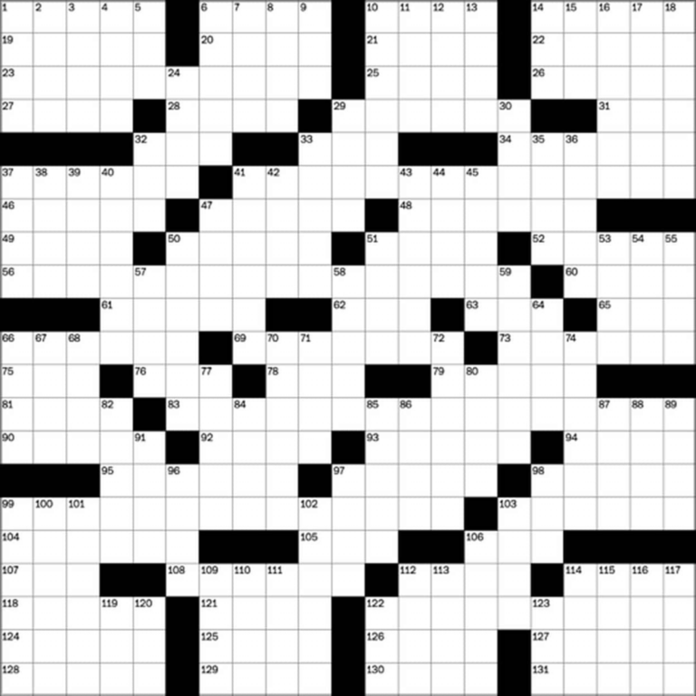 Washington Post Crossword Puzzles Printable Lab