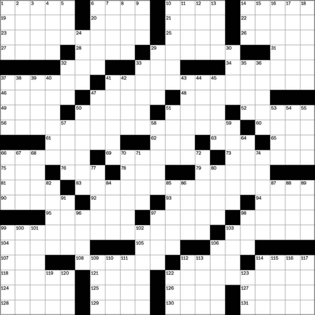 Washington Post Crossword Puzzles Printable Lab