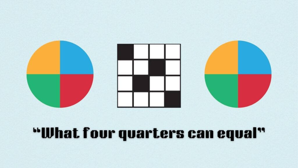  What Four Quarters Can Equal NYT Mini Crossword Clue Aug 19 Answer 