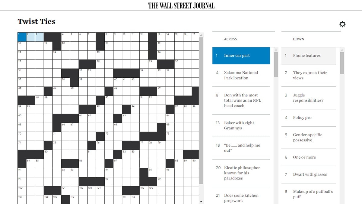 WSJ Crossword Answers Today UPDATED Try Hard Guides